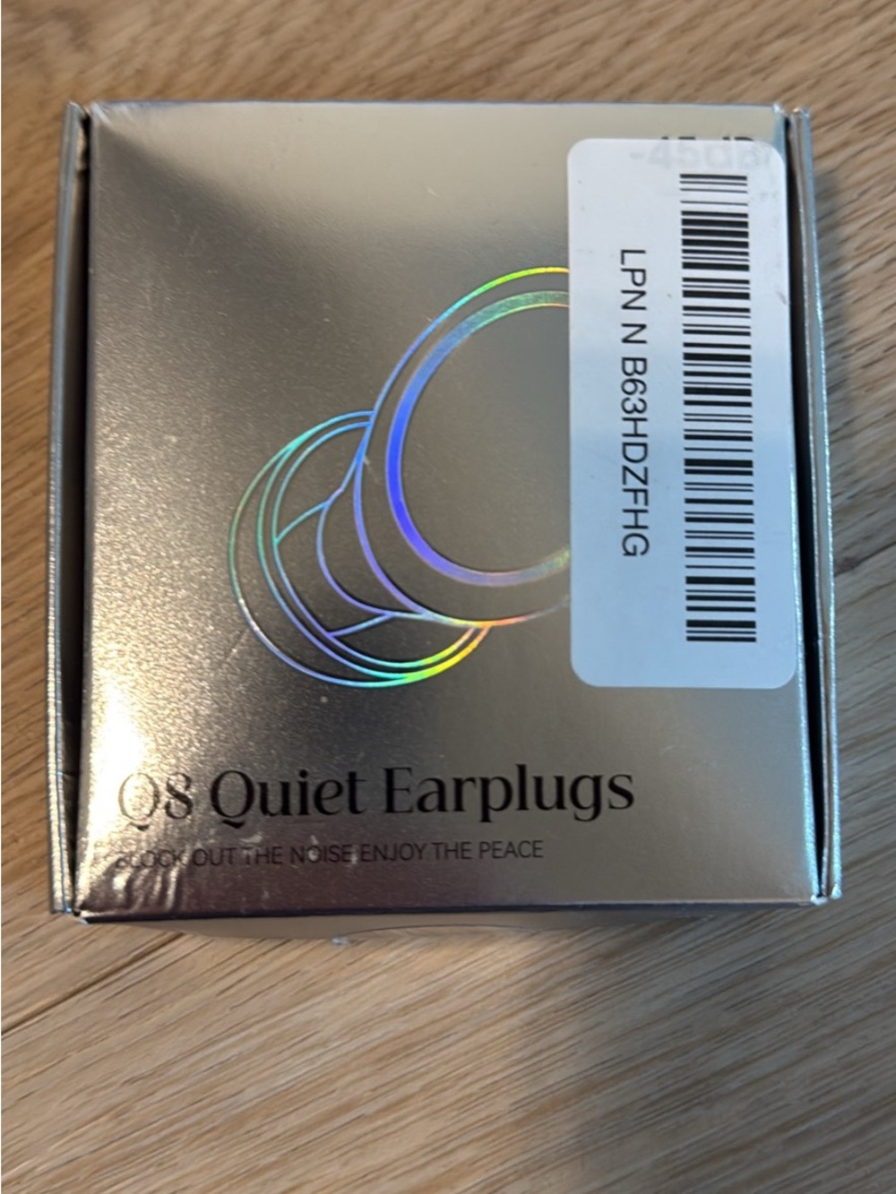 Q8 Quiet Earplugs - Holographic Silver Box